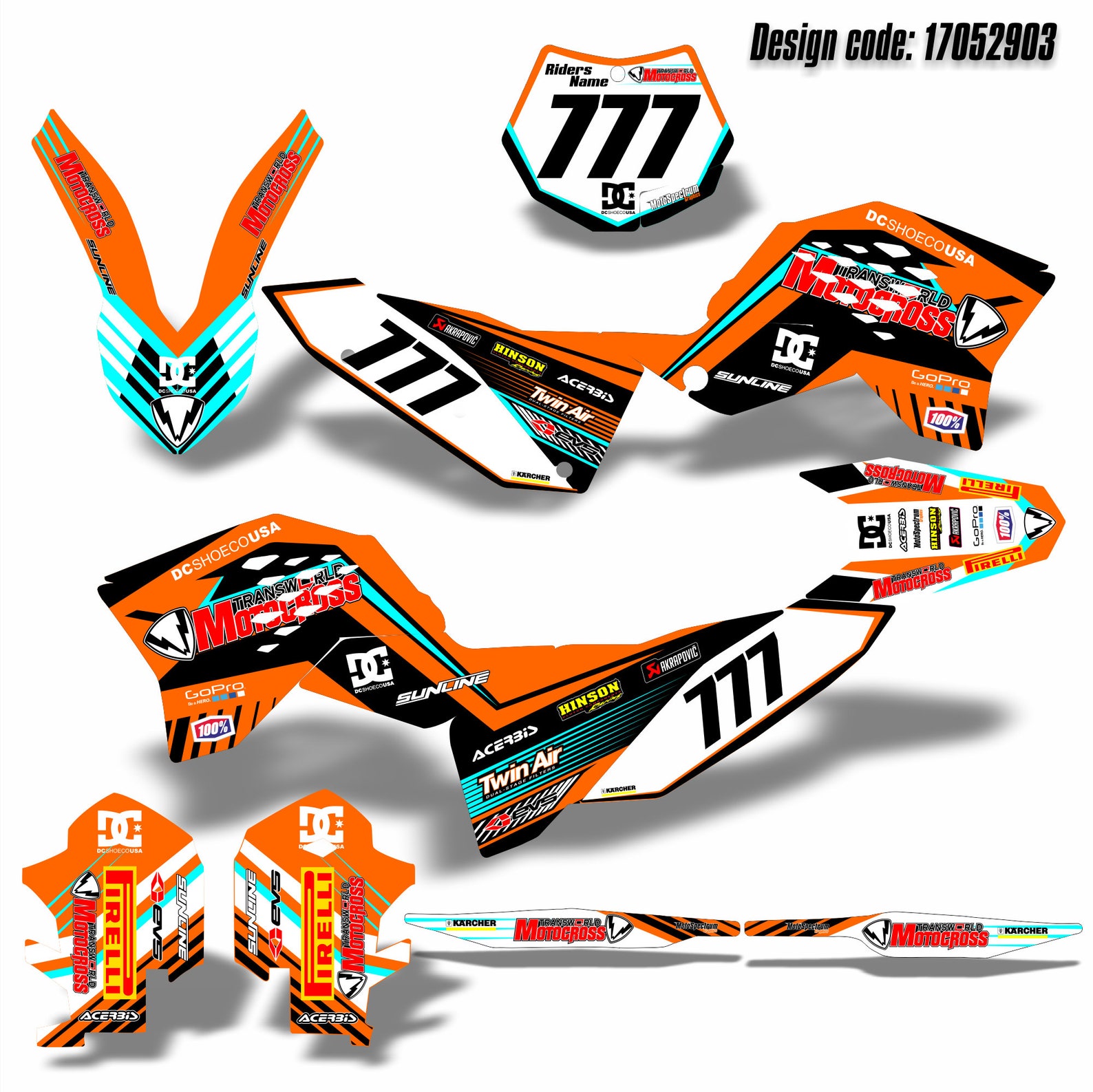 Graphics Custom Decal Kit for KTM sx sxf 2007 2010 exc excf Etsy