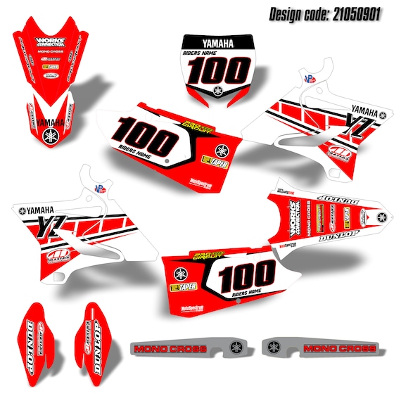 Yamaha YZ 125 250 1993 1994 1995 Graphics Decals Design Stickers Motocross MX Yamaha YZ 125 250 1993 1994 1995 Graphics Decals Design Stickers Motocross MX