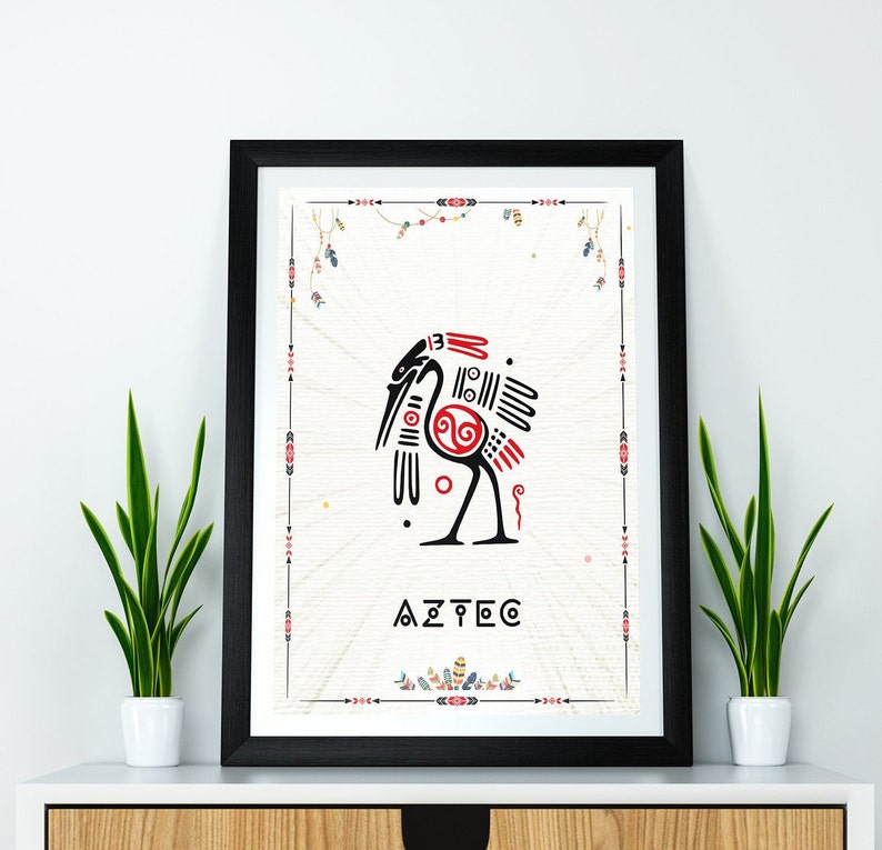 Aztec Wall Art Aztec Wall Decor Mayan Wall Art Native Etsy