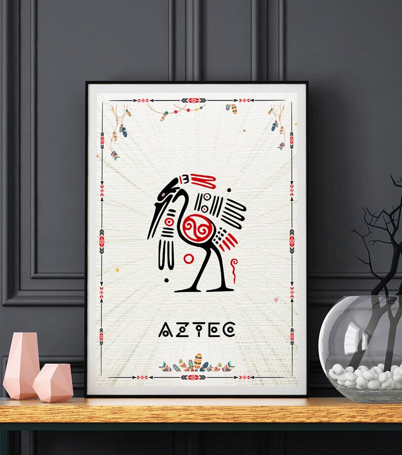 Aztec Wall Art Aztec Wall Decor Mayan Wall Art Native Etsy
