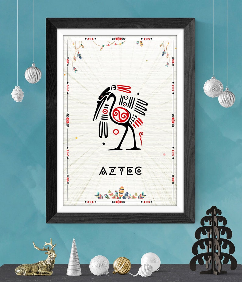 Aztec Wall Art Aztec Wall Decor Mayan Wall Art Native Etsy
