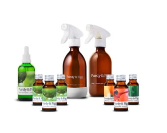 The Complete Starter Kit - Non Toxic Bathroom and Counter Cleaner, Mirror Cleaner, Streak Free Cleaner by Purdy & Figg