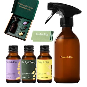 Purdy & Figg | Counter Clean Mixed Starter Kit | All Natural Gentle Non Toxic Organic Essential Oils | Citrus, Patchouli Cedarwood, Vetiver