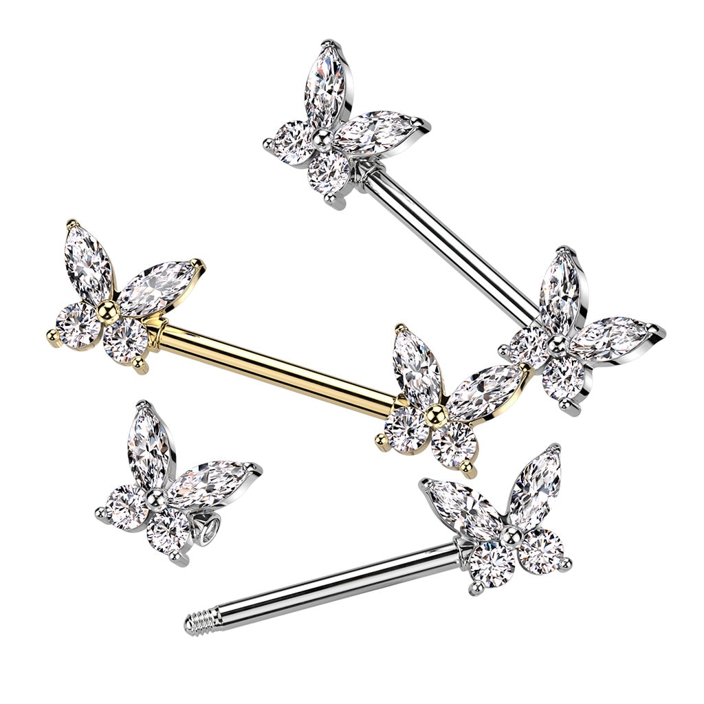 Letter k 2024 nipple rings