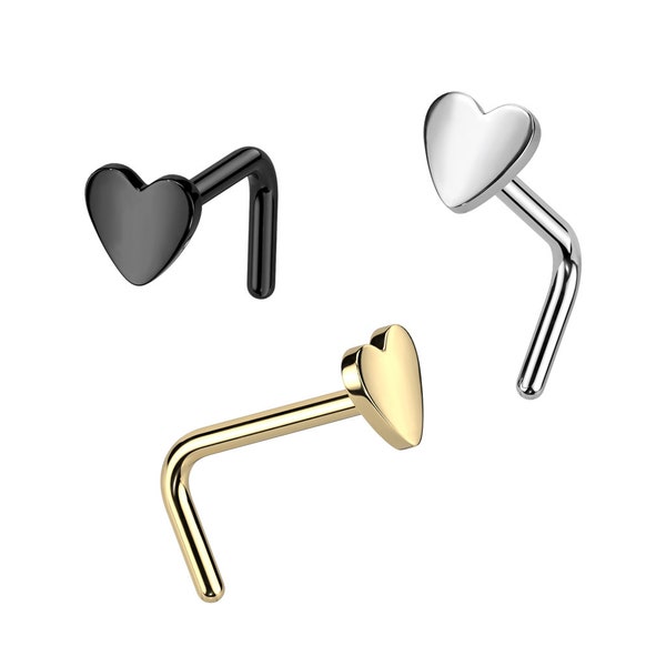 10pcs SAME-COLOR Press-Fit Gem Nose Rings Studs Bones Surgical