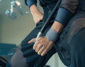 gray python bracelet, wide leather cuff for men, python bracelet, wide leather bracelet, leather bracelet for men, snake cuff bracelet