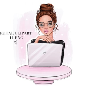 Boss Babe clipart, Lady boss clipart, Fashion Girl Clipart, Boss Girl, Girlboss Boss Babe, Customizable Clipart, Sublimation design