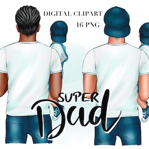 Father’s Day clipart, Father son clipart, Dad boy clipart, Daddy clipart, Family clipart, Best Dad clipart