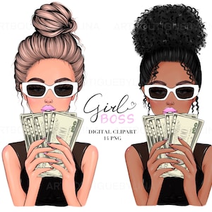 Scarica Boss Girl Holding Money Png, Boss Girl Life Clipart PNG, Design a sublimazione di Money Png, Cash Png, Uso commerciale