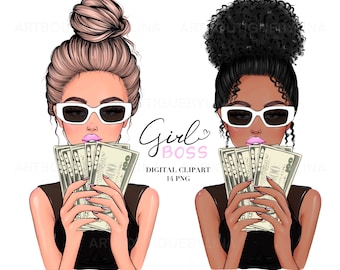 Boss Babe Money Clipart: PNG Sublimation Design 14 PNG (Digital Download)