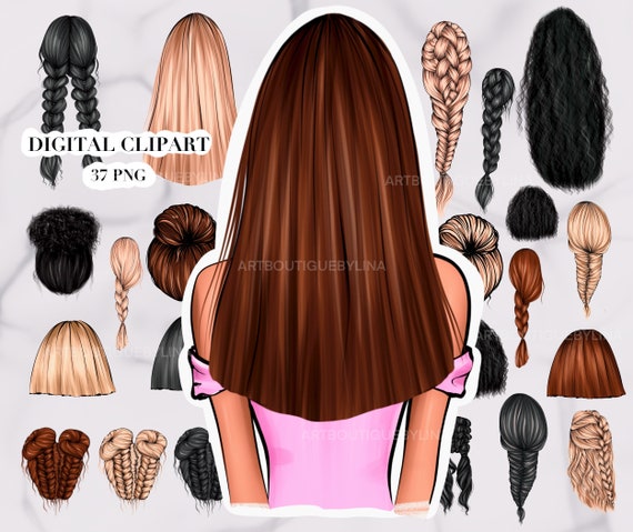 Hair Clipart Fashion Girl Clipart Natural Hair Black Woman | Etsy