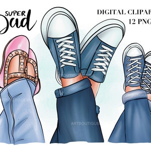 Father’s Day clipart, Father son clipart, Father daughter clipart, Dad boy girl clipart, Daddy clipart, Clipart Legs, Best Dad clipart