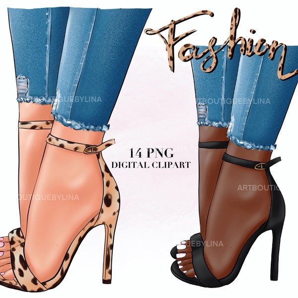 Clipart fashionable shoes, Clipart on high heels, Beauty clipart, Women's shoes,  Planner stickers, Clipart Small Commercial