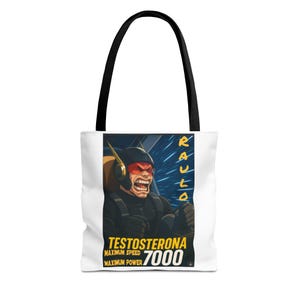 Anime Raulo Einkaufstasche, getestetosterona 7000, Da Guv Einkaufstasche, Geschenk für ihn, lässiger täglicher Gebrauch, Fitness Tote, einzigartiges Design