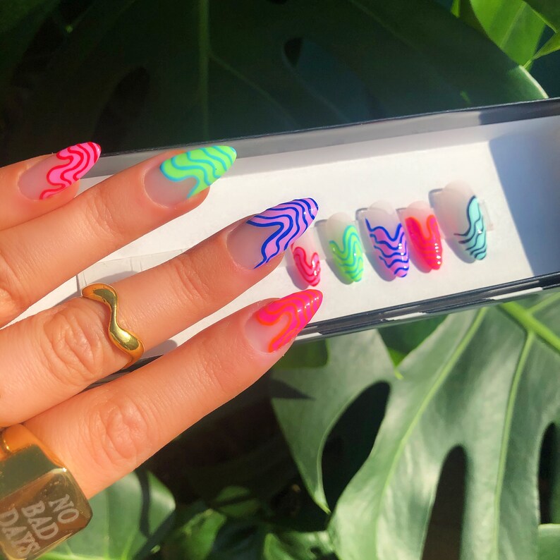 Tutti Frutti Luxury Press-on Nails / Deluxe Collection 008 - Etsy