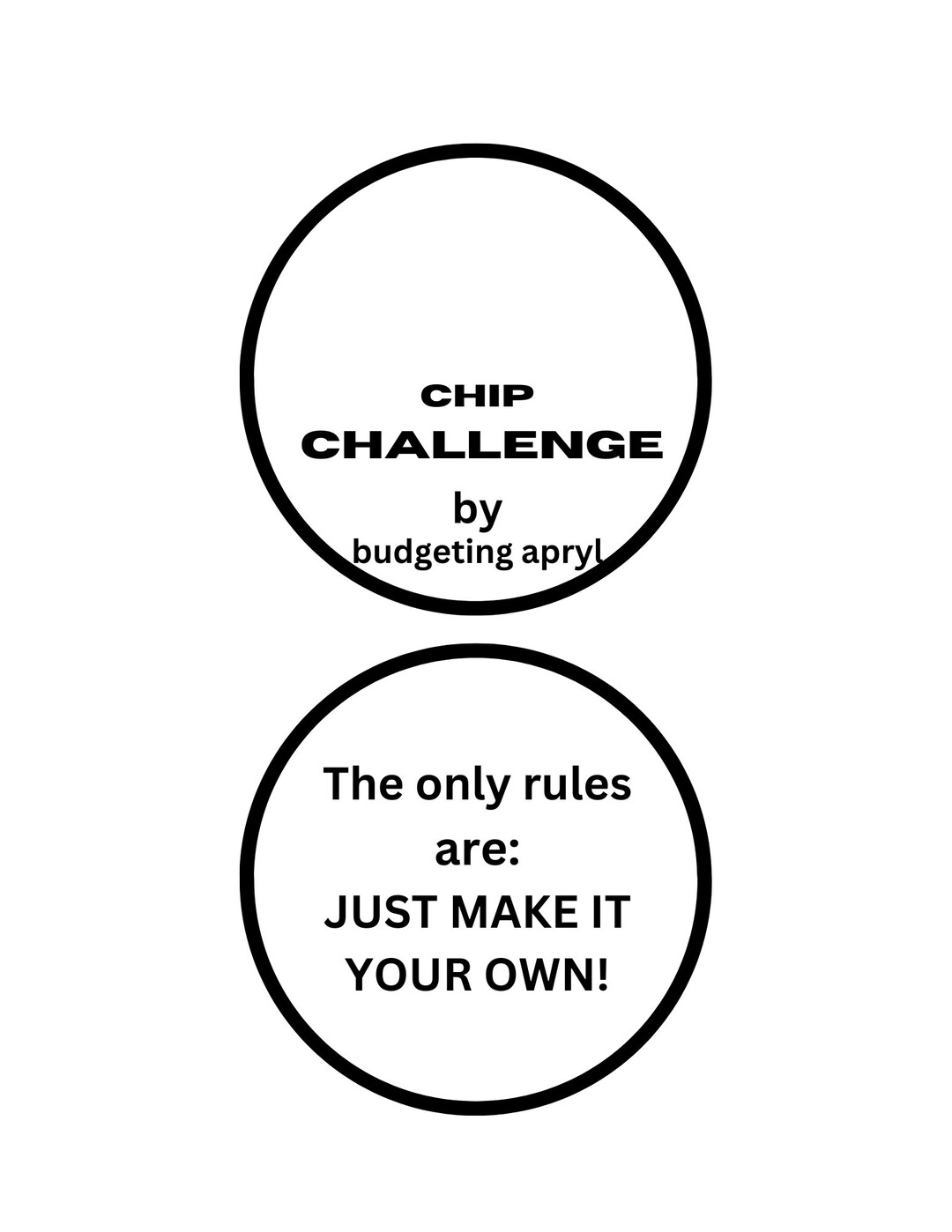 CHIP SAVINGS CHALLENGE Part 2 Etsy