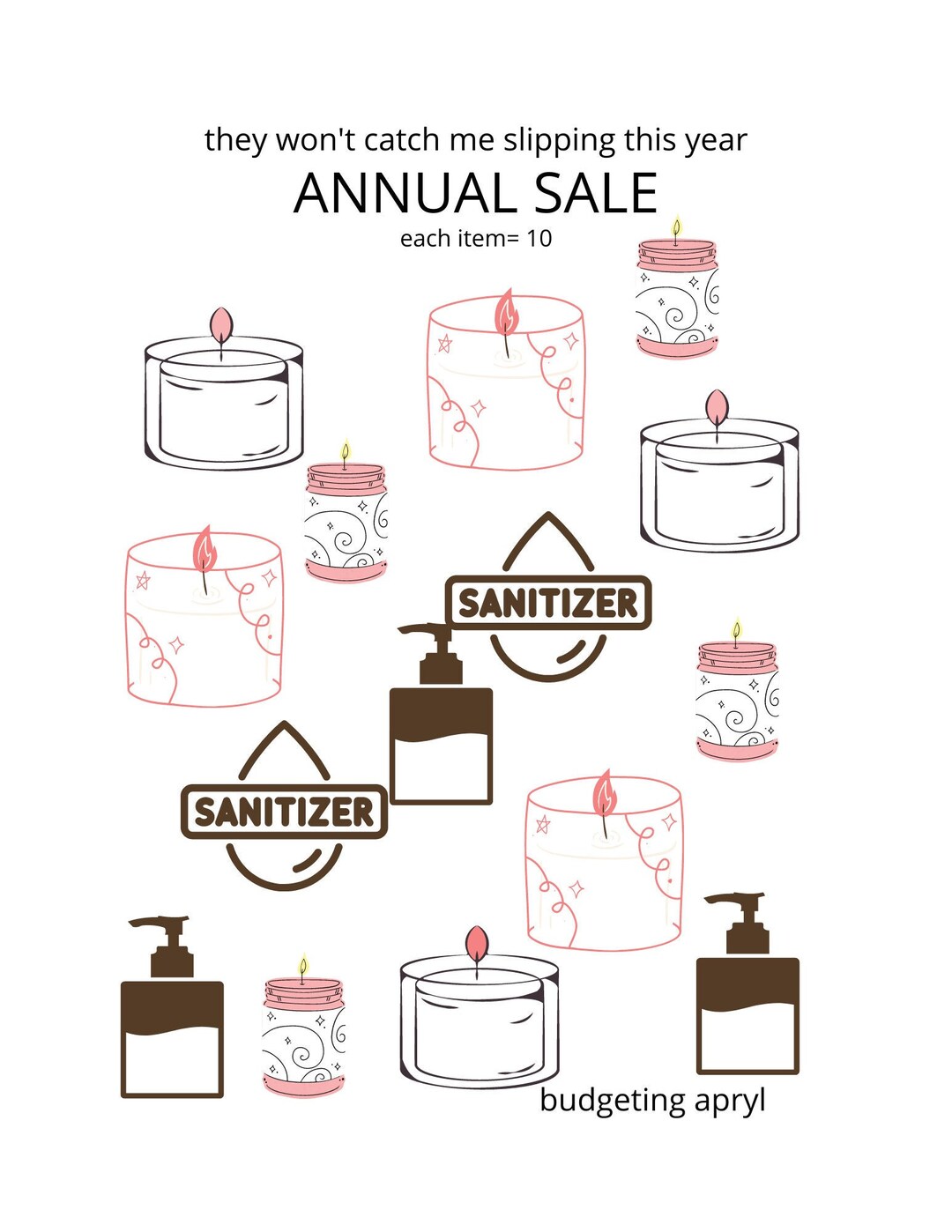 Annual Candle Sale Savings Challenge Etsy