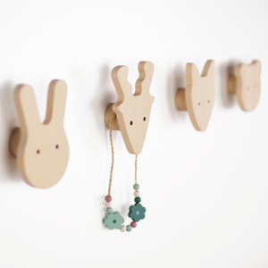 Wall hook animal children in the forest