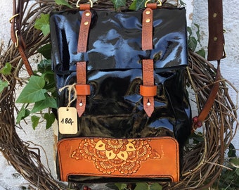 Handgemachter Damenrucksack in Mandala Style