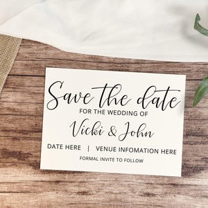 Bewaar-de-datumkaarten voor bruiloft, verloving, jubileum of speciale gelegenheid/evenement - 3 x 2" groot - verpakking van 30