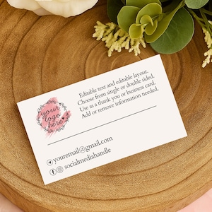 Business cards fully custom & can be personalised with logo, social media etc, printed (30 pack)
