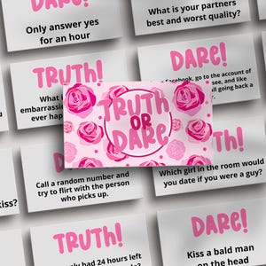 Vrijgezellenfeest kaartspel, Truth or Dare, Drinking Game, Hen Do, Bride To Be, Drink If Game, - 3" x 2"!