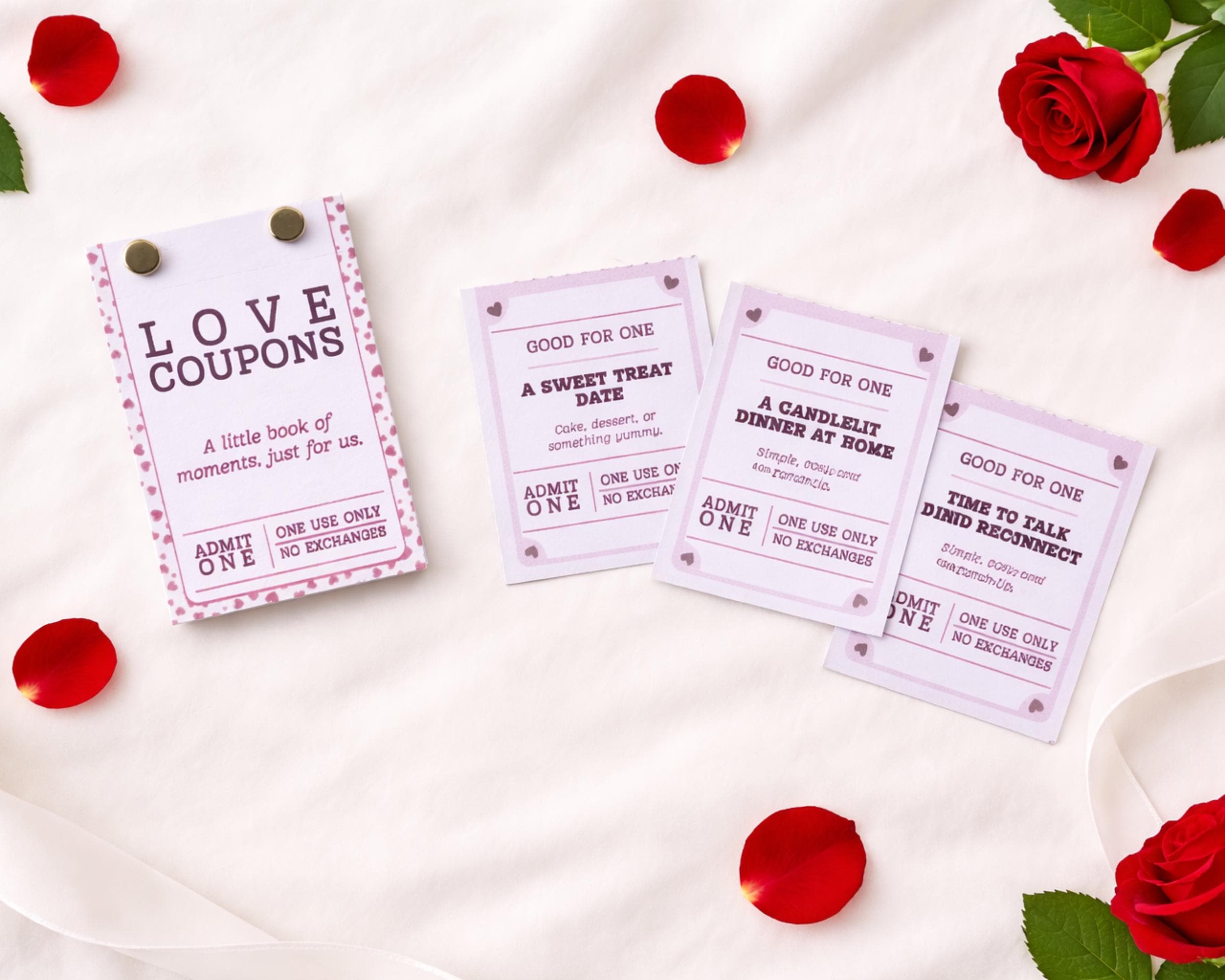 Romantic Keepsake Love Coupons