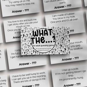 DIRTY Couples Card Game, What am I Game, partygames voor volwassenen, valentijnskaarten, valentijnsspel, parenspel, papieren jubileum, kaarten van 3 x 2 inch