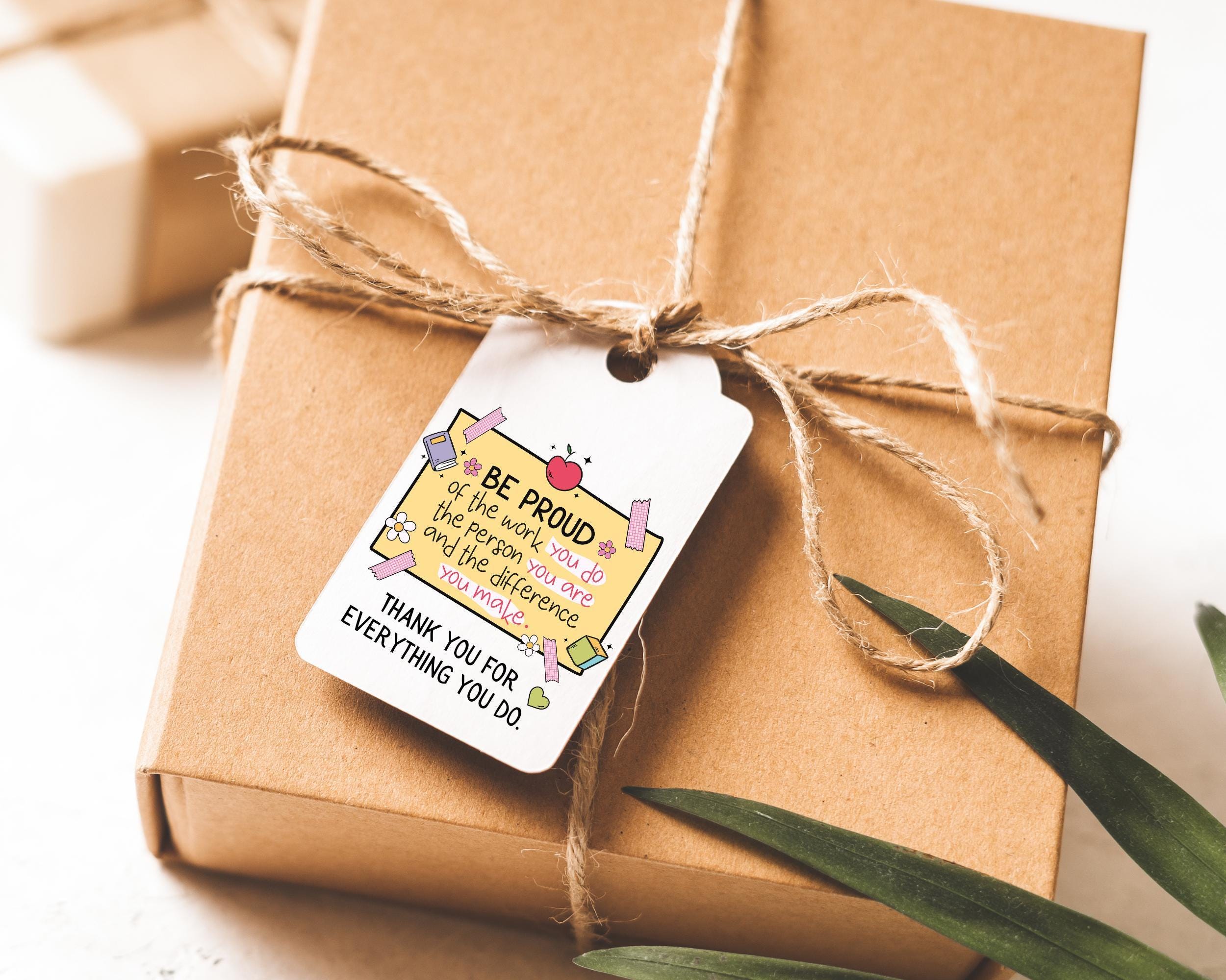 Teacher Gift Tags – End of School Term Thank You Printed 10 Pack - Etsy