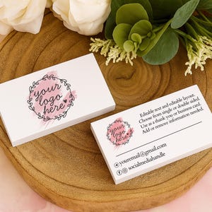 Double-sided business cards fully custom & can be personalised with logo, social media etc, printed (30 pack)