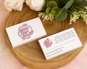 Double-sided business cards fully custom & can be personalised with logo, social media etc, printed (30 pack)