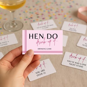 Hen Party Drinking Card Game – Bride to Be Activity, Fun Girls Night Cards