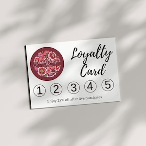 Carte fedeltà (monofacciali) completamente personalizzate e personalizzabili con logo, social media ecc., biglietti da visita/di ringraziamento stampati (confezione da 30)