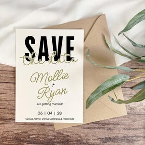 Tarjetas para guardar la fecha para bodas, compromisos, aniversarios u ocasiones especiales/eventos - Tamaño 3x2" - Paquete de 20 con sobres