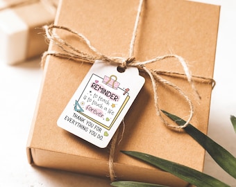 Teacher Gift Tags – End of school Term Thank You Printed 10 Pack