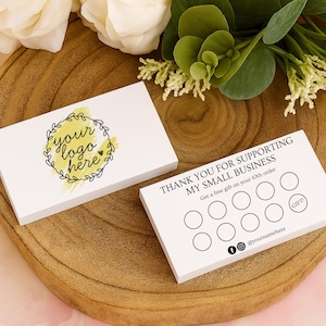 Loyalty cards fully custom & can be personalised with logo, social media etc, printed (30 pack)