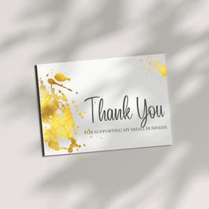 Bedankkaarten, aangepast ontwerp en kunnen worden gepersonaliseerd met sociale media enz., bedrukte visitekaartjes (verpakking van 30)