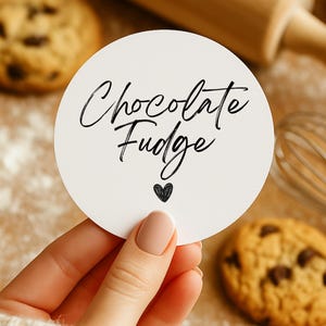 Etichetta per aromi/ingredienti, allergie o riempimento, Etichette circolari per imballaggi per piccole aziende, Varie dimensioni