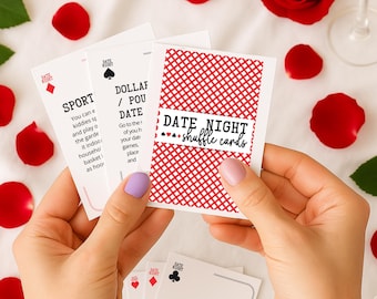 Date Night Idea Cards – Romantic Gift for Couples, Husband, Wife, Boyfriend or Girlfriend
