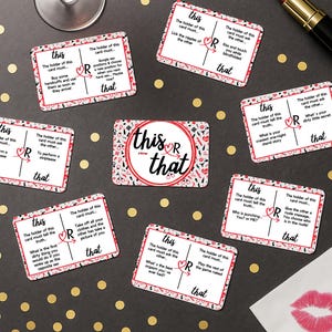 Dirty Couples Game Cards – Adult Drinking Game, Romantic Gift, Mini 3x2 Pack