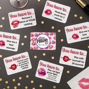 Dirty Couples Card Game – Adult Date Night, Party Game, Valentine Gift, 3x2 Cards