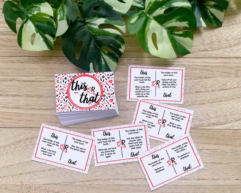 Cartas de juego "Parejas sucias": juego de beber para adultos, regalo romántico, paquete mini de 3x2 imagen 3