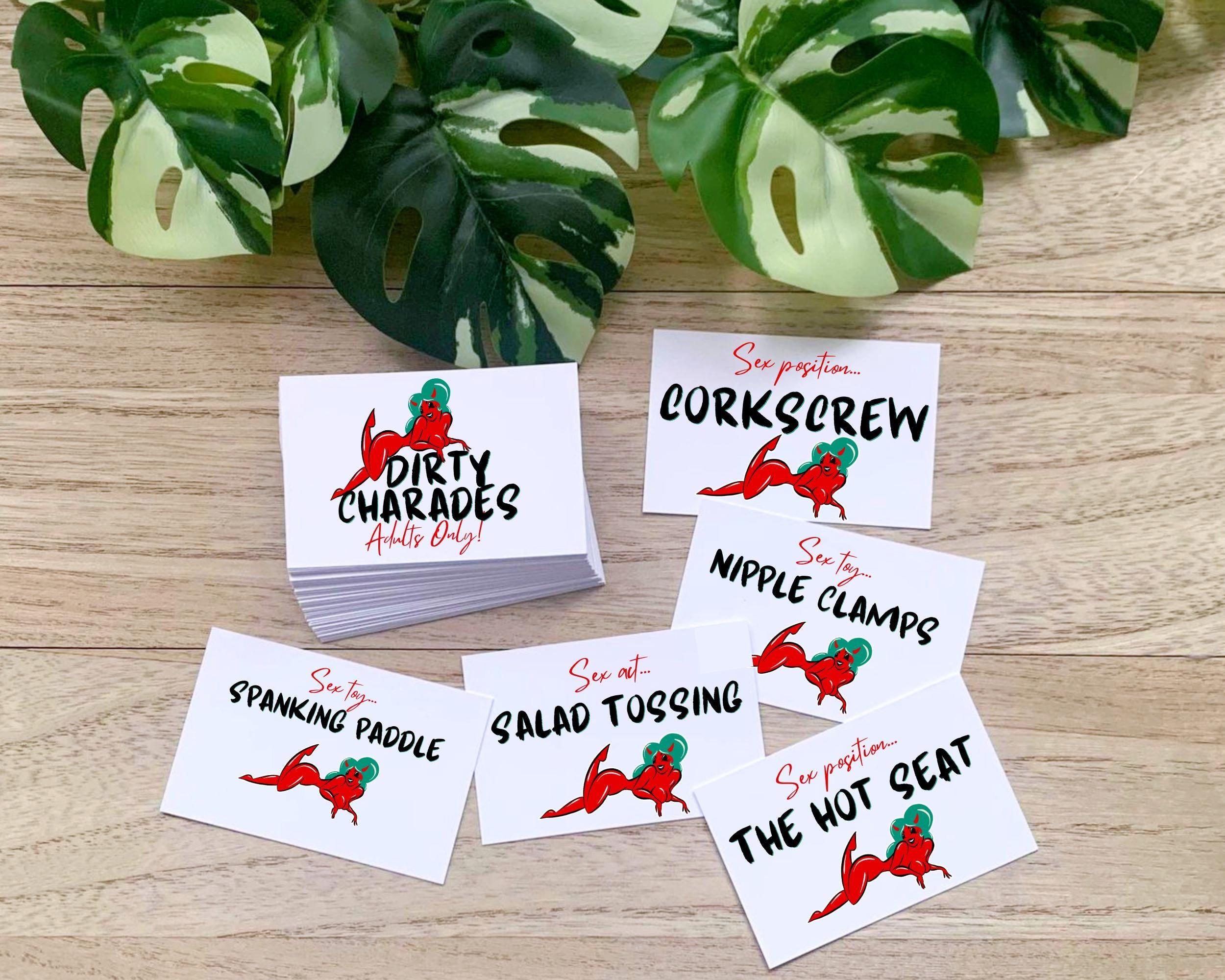 Dirty Charades Game Cards – Couples Gift, Funny Anniversary or Date ...