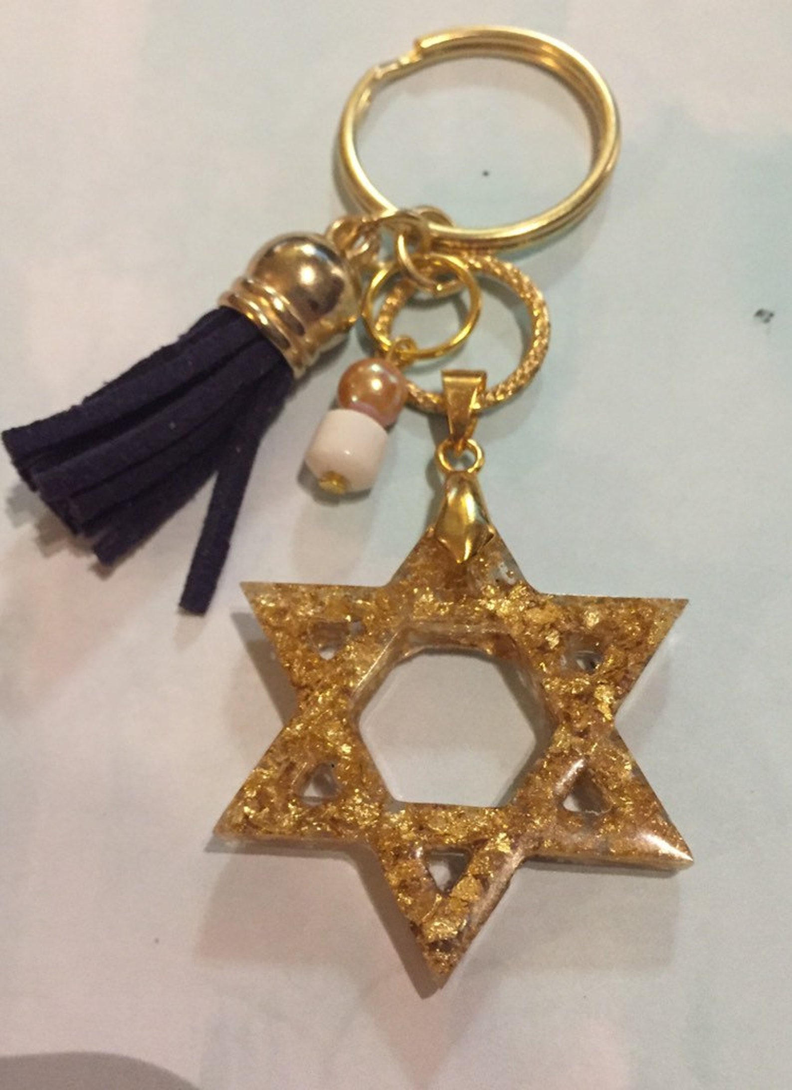 Jewish Star of David Keychain | Etsy
