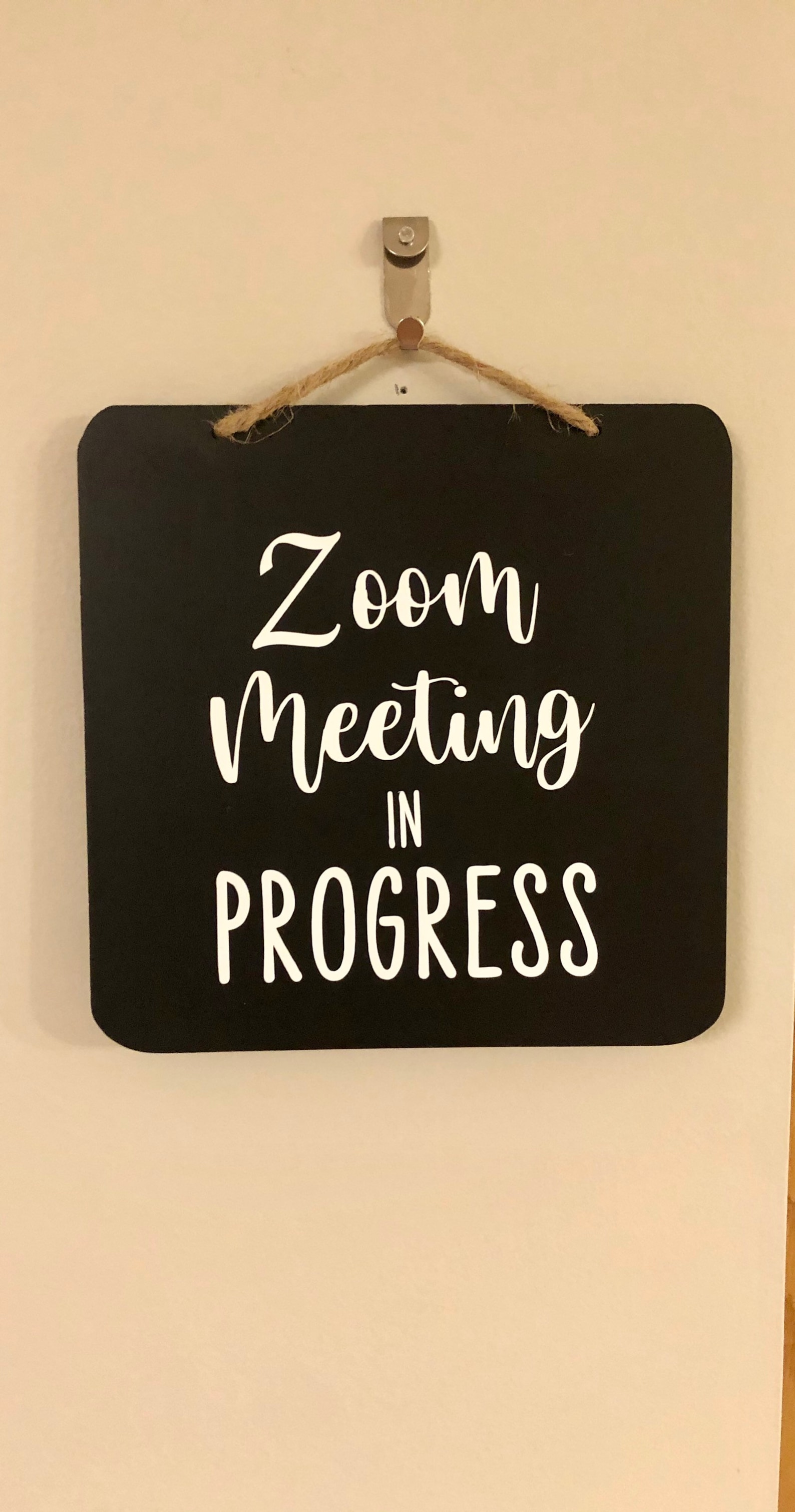 Zoom Meeting in Progress. Meeting in Progress Sign. Custom - Etsy