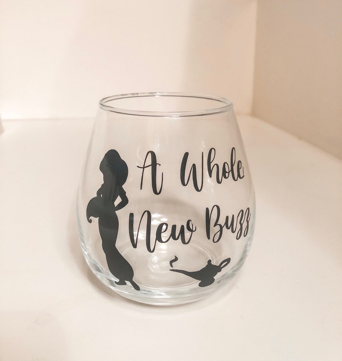 Disney Princess Jasmine Wine Glass. Verre à vin Aladdin. Un Etsy