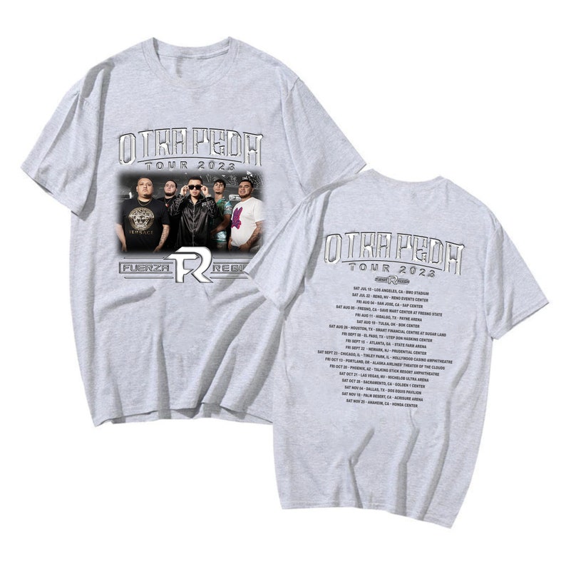 Fuerza Regida Otra Peda Tour 2023 Shirt Fuerza Regida Fan Etsy