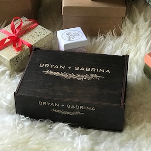 Personalize Valentines Day Gift for Her, Him, Couples, for Boyfriend, Girlfriend - Constructed, Personalized Keepsake, Wooden, Memory Box