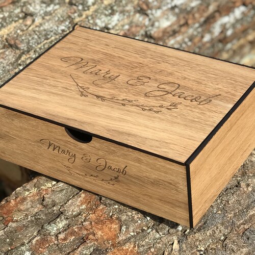 Personalized Wedding Keepsake Box for Couples Personalised Etsy