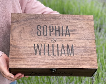 Love letter box - Valentines Day gift. Personalized Small Wooden, Keepsake box with letter, Gift box for Men, Boyfriend, Decorativ box